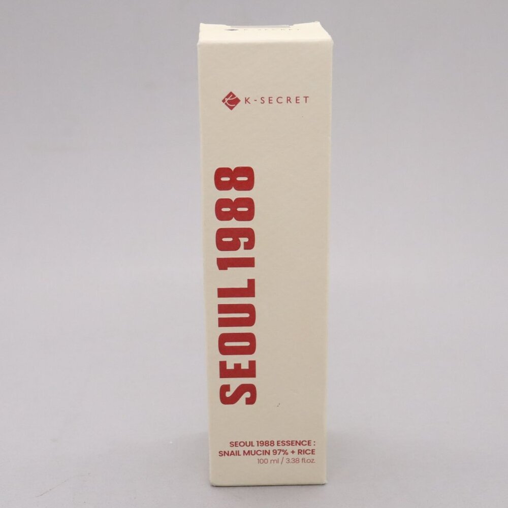 K-SECRET SEOUL 1988 Essence Snail Mucin 97% + Rice 100ml Exp 07/2028
